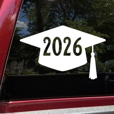 Graduation Cap 2026 Sticker Decal Waterproof Vinyl Graduating Class
