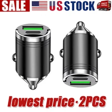 2 Port USB Super Fast Car Charger Adapter For iPhone Samsung Android Cell Phone