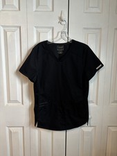 Cherokee Workwear Revolution Women's Medium Black Scrubs Set Top  Petite Pants