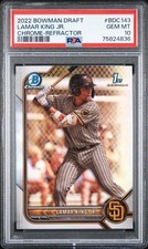 Lamar King Jr PSA 10 2022 Bowman Draft Chrome Refractor #BDC-143 SD Padres