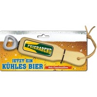 Feierabend FlaschenöFfner Holzgriff / BieröFfner Geschenk Geburtstag Mann Opa