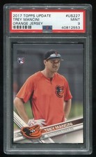 2017 Topps Update Trey Mancini #US227 orange Jersey SP (RC) PSA 9 (40812553)