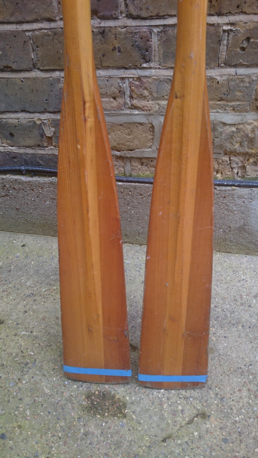 VINTAGE WOODEN BOAT OARS 153CM eBay