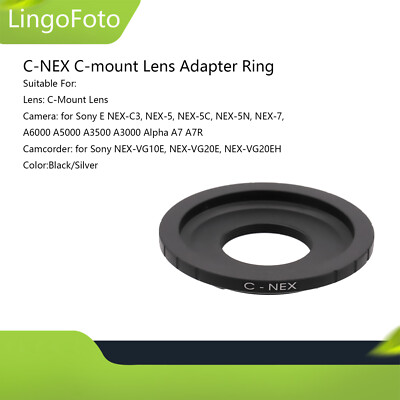C Mount Adapter Sony Compatible Lenses C-NEX C-mount Lens Adapter