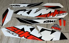 KTM DUKE 200 2017.  Kits gráficos completos. Calcomanías. (BL)