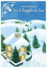 Merry Christmas, Son & Daughter-in-Law - CHRISTMAS GREETING CARD - 22785