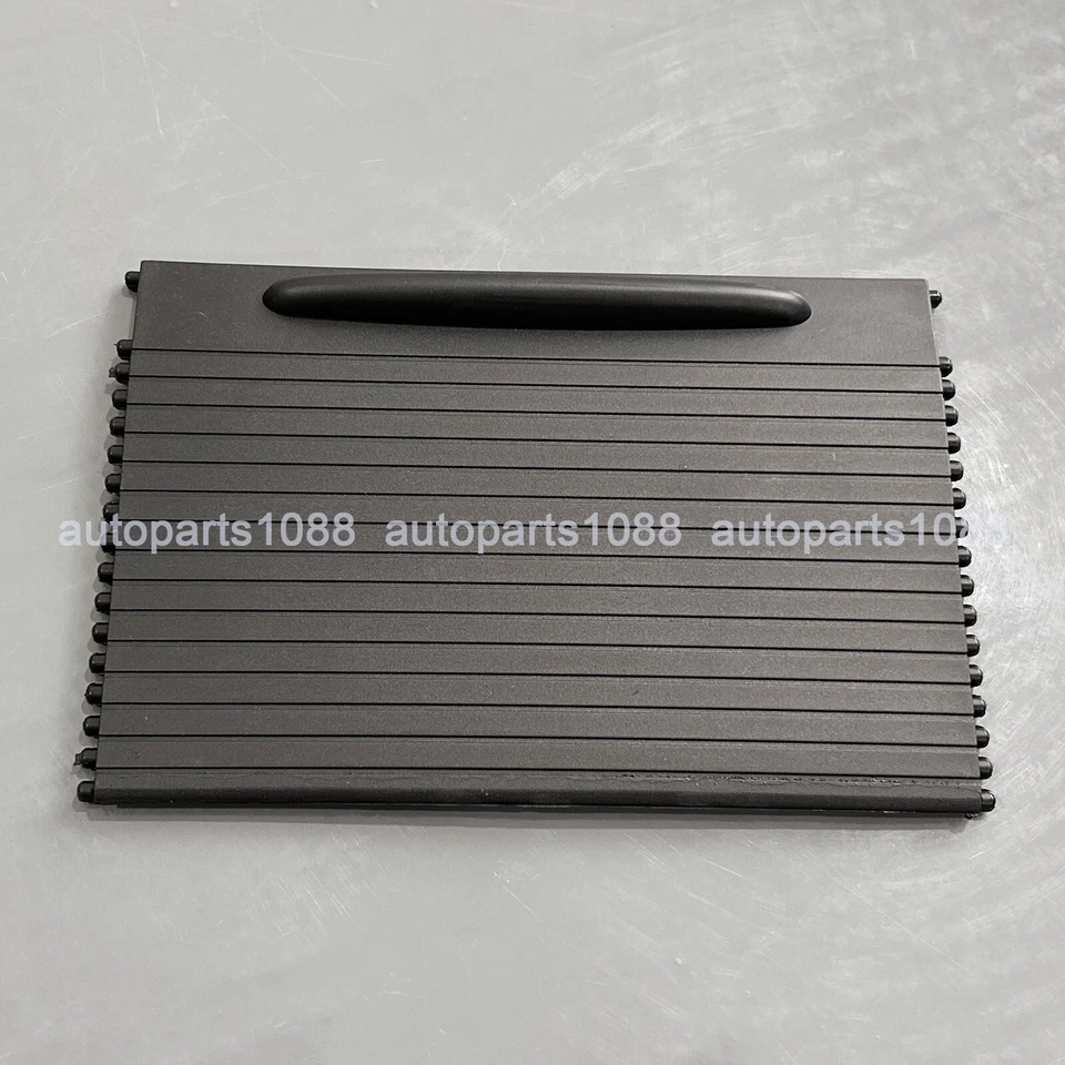 Cubierta persiana enrollable portavasos consola delantera negra para Porsche Cayenne 2003-2010 Foto 2 de 4