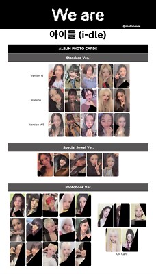 I-DLE 8TH MINI ALBUM WE ARE CASE PHOTOBOOK STANDARD PHOTOCARD