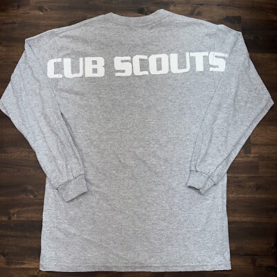 YOUTH Medium BOY SCOUTS OF AMERICA Shirt BSA Tee CUB SCOUTS Long Sleeve CSA Kids