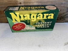 Vintage NOS Full Niagara Instant Laundry Starch Box 12 Oz