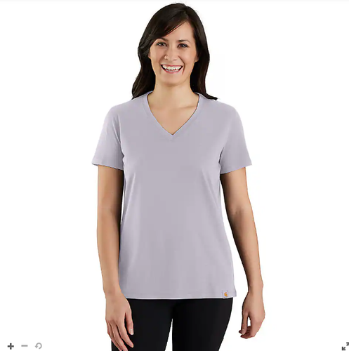 Carhartt Women's TENCEL™ Fiber Series Relaxed Fit Short-Sleeve V-neck T-Shirt S