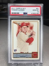 2011 Topps Allen & Ginter Yonder Alonso Rookie #81 - PSA 10 - POP 2 