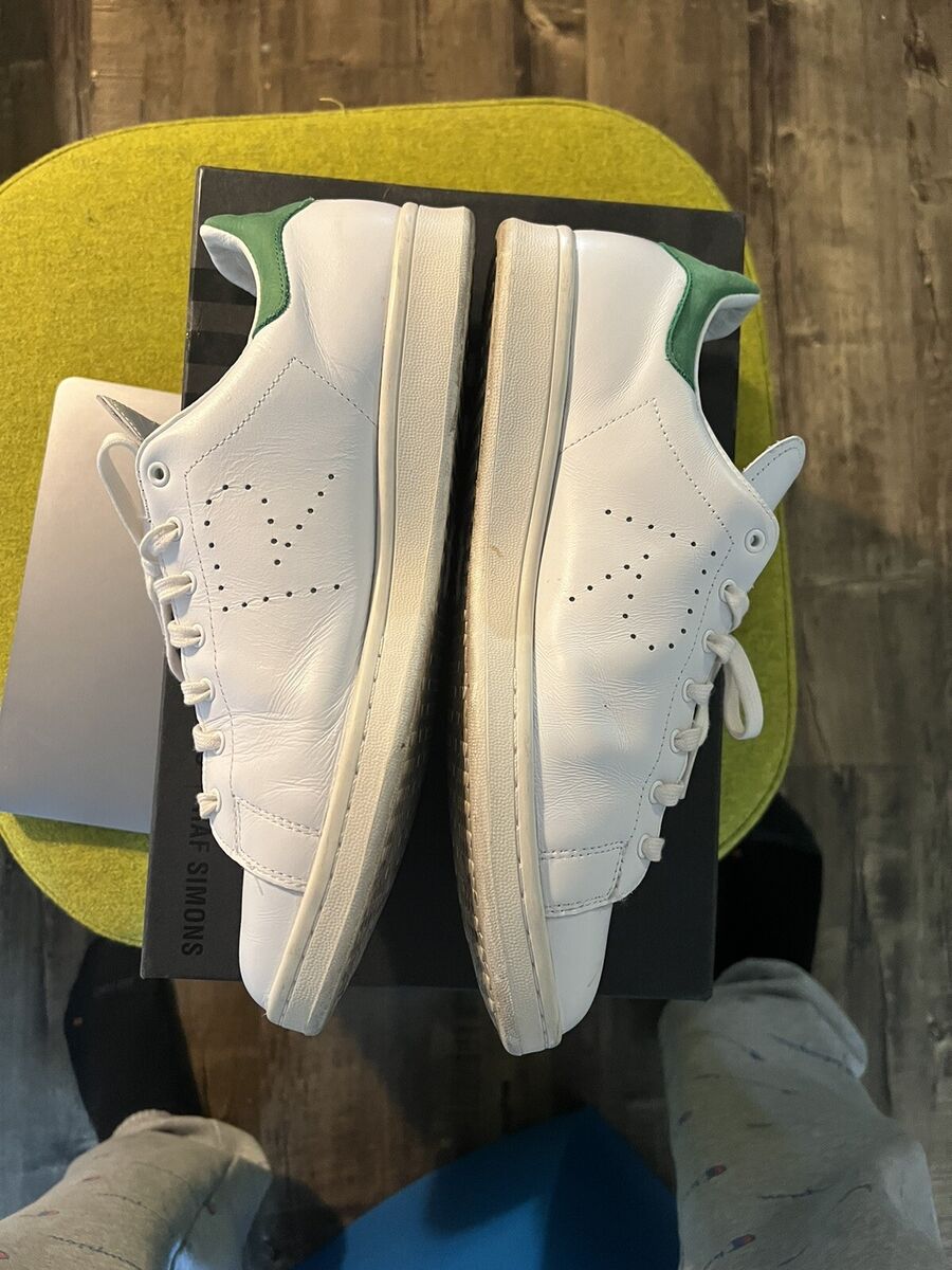 Adidas x Raf Simons Stan Smith Mens 12 White Green Lace Up Adidas x Raf Simons Stan Smith Mens 12 White Green Lace Up