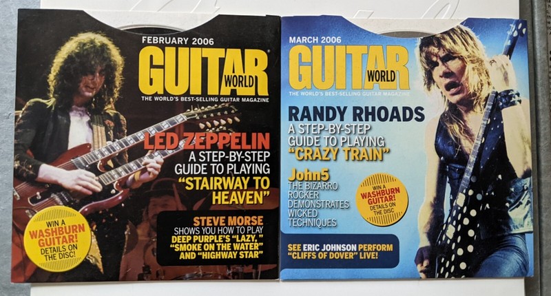 Jimmy Page Randy Rhoads Guitar World CDR 2006 Audio Video John 5 Morse Yngwie
