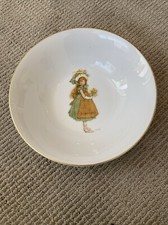 HOLLY HOBBIE Green Girl Pattern Serving Bowl - Hard To Find