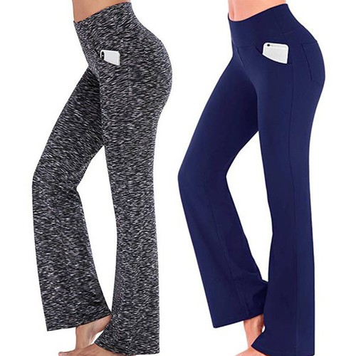 Flared Gym Sports Fitness Trousers | eBay