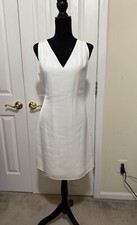 White house black market White dress Fully Lined Size 4