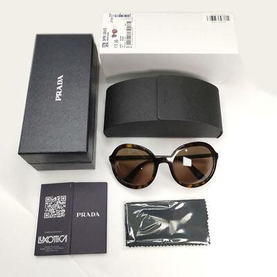Prada Sunglasses Round Brown Havana Tortoiseshell PR09VS SPR 09V 2AU-8C1 56mm Prada Sunglasses Round Brown Havana Tortoiseshell PR09VS SPR  main image 3