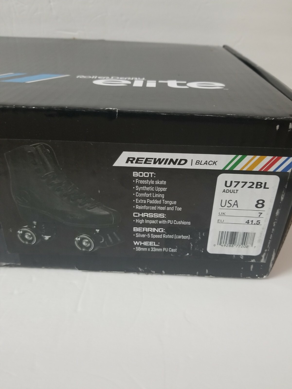 Roller Derby Rewind Mens Black Skates Size 8 Open Box eBay