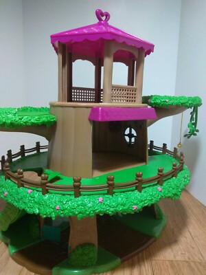 Li'l Woodzeez Family Treehouse with Crank Elevator Playset Please