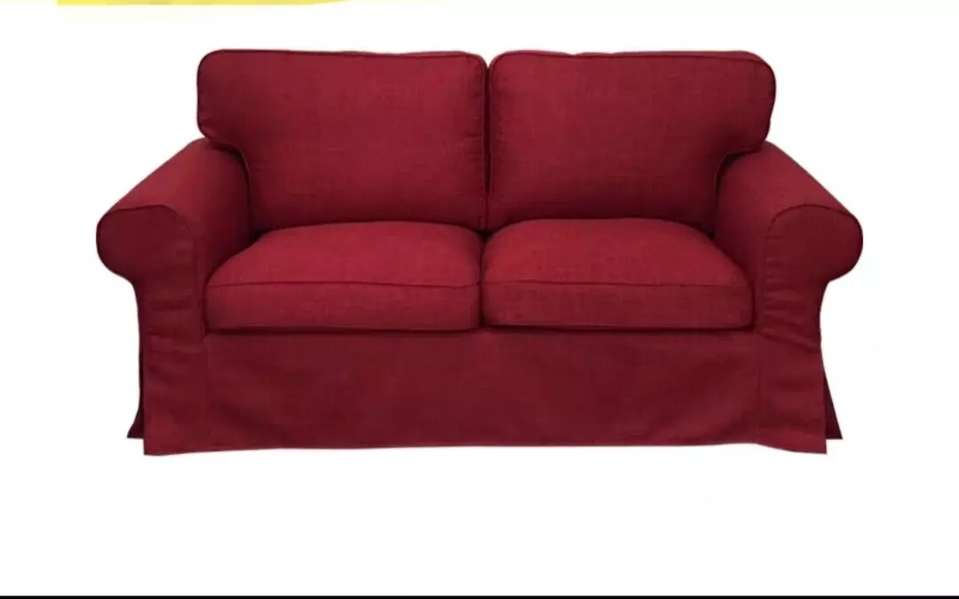 IKEA Ektorp 2 Seater Sofa Cover set dark red Custom Made eBay