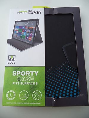 M EDGE SNEAKSHELL SURFACES 3 MICROSOFT SNEAK SPORTY CASE BLACK MS SKS F BB NEW