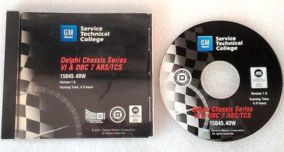 2001 GM Service Mechanics Training Course CD Delphi Chassis VI & DBC 7 ABS / TCS