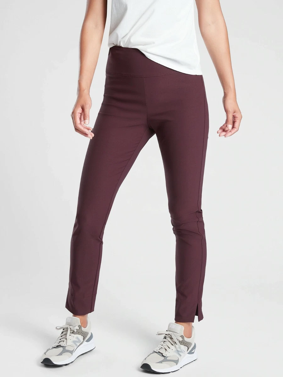 Athleta Wander Slim Ankle Pant, Antique Burgundy SIZE 10 #486209 T0412