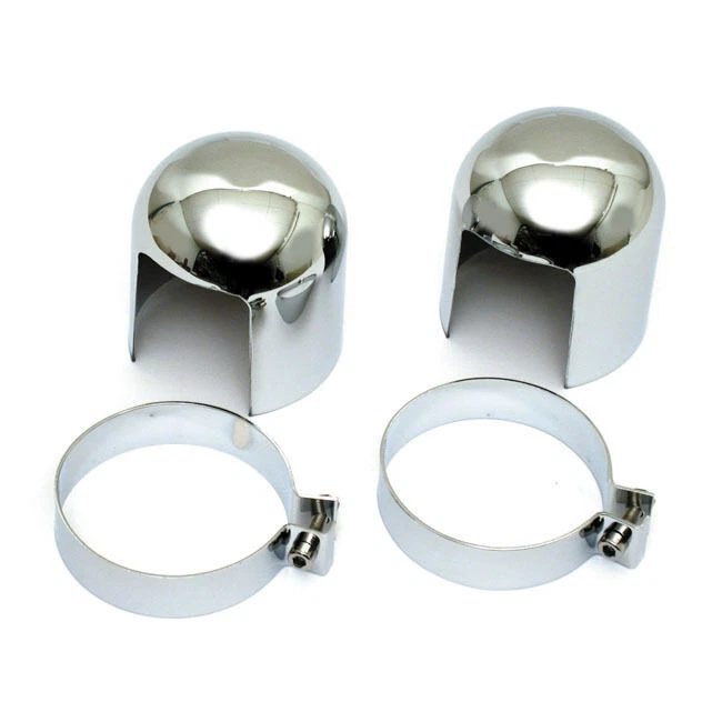 Couvercle Chrom Amortisseur Haut Pour Harley-Davidson FL, XL MCS 514780 - Photo 1/1