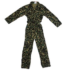 Vintage 1970s Jc penny Camo Coveralls