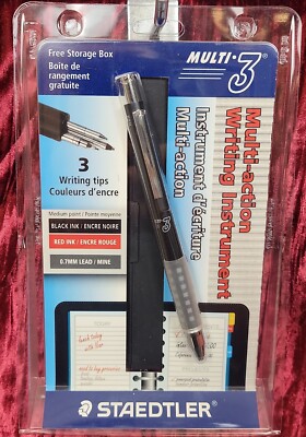 Staedtler Black 9115-acs Multi-3 RED Black 0.7mm Brand NEW Japan black finish