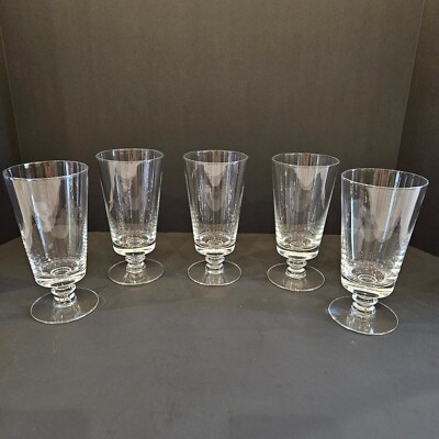 (5) Vintage Heisey Beer Pub Glasses  (#167)