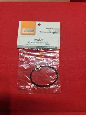 Team Magic T.M. E4 New Wide Rear Belt Part # 503228 New In Orignal Packaging NOS