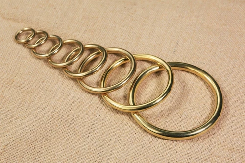 1Pcs Heavy duty solid brass rings 1 2 3 inch big brass O ring for macrame belt - Picture 7 of 9