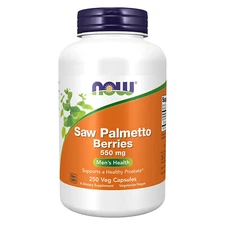 NOW FOODS Saw Palmetto Berries 550 mg 250 Veg Capsules