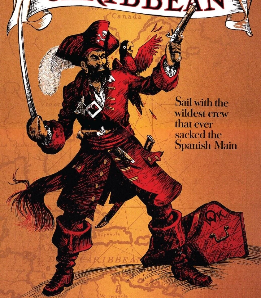 Impresión de póster mate de Piratas del Caribe 13x19 de Disney - Plaza de Nueva Orleans Foto 3 de 3