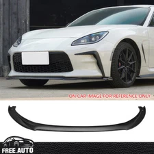 Fits 22-26 Toyota GR86 Front Lip Bumper Lower Splitter ABS V7 Style Matte Black
