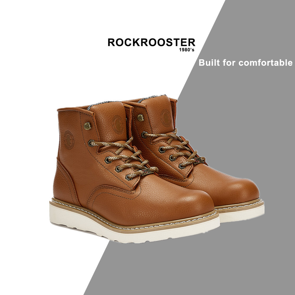 ROCKROOSTER Men's Work Boots Soft Toe 