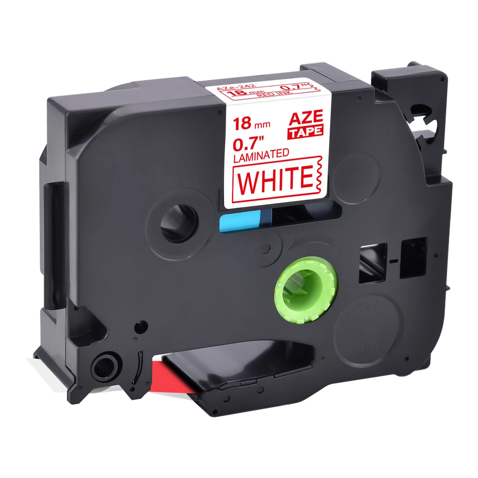 20PK Compatible con Brother PT-H110 TZ242 TZe242 Cinta Roja sobre Blanca 0.7" Etiqueta Foto 3 de 4