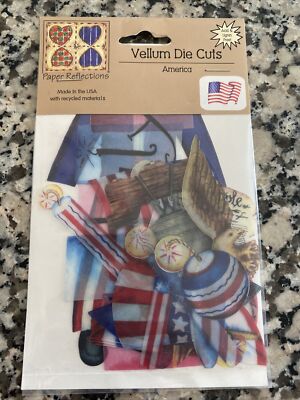 Scrapbooking Paper Reflections Vellum Die Cuts America Pack Americana USA