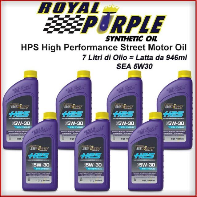 5W30 7Litre Royal Purple HPS Engine Oil Synthetic Gasoline Diesel-