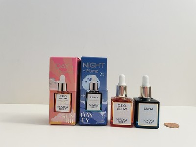 Sunday Riley Luna Sleeping Night Oil & CEO Glow 0.3 fl oz Travel Size Gift Set