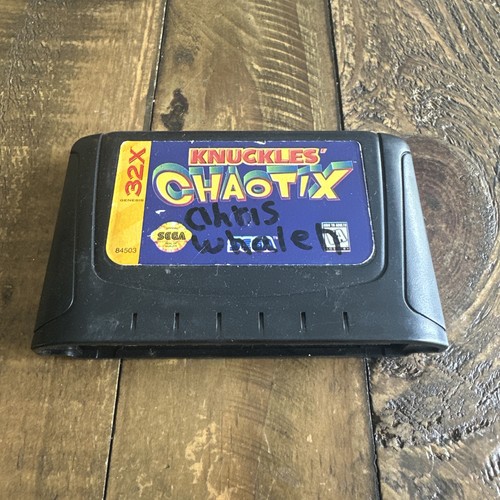 Knuckles Chaotix Sega Genesis 32X Authentic Cartridge Only