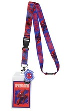 Marvel Spider-Man ID Badge Holder Lanyard w/ Rubber Pendant and Collectible