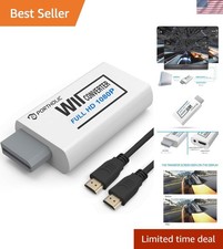 Wii to HDMI Converter 1080P for Full HD Device, Wii HDMI Adapter with 3,5mm A...