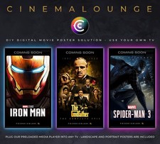 Digital Movie Poster Board Media Player 15000+ Posters / 200+ Hrs of Movie Music