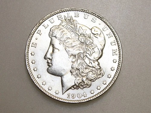 1904-O $1 MORGAN SILVER ONE DOLLAR CH/GEM BU