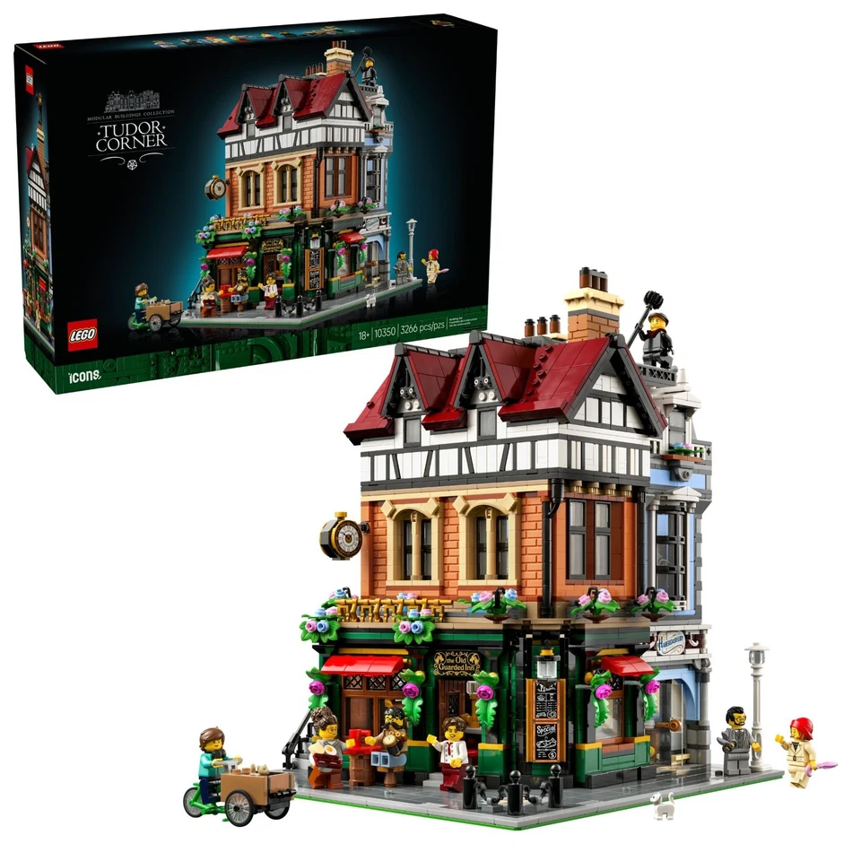 LEGO™ ICONS: Casa ad angolo in stile Tudor (10350) + NUOVO + IMBALLO ORIGINALE  - Immagine 4 di 4