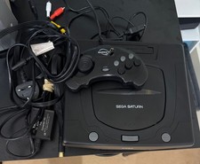 Sega Saturn Model 2 Console UK PAL + Controller + cables WORKING GREAT CONDITION