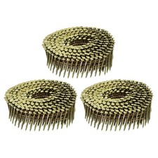 1200 Count Siding Nails 1-1/2" x 0.083" 15-Degree Ring Shank Collated Wire Coil